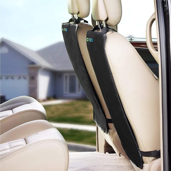 Enovoe Universal Fit Car Seat Back Protector 4-Pack Black-6