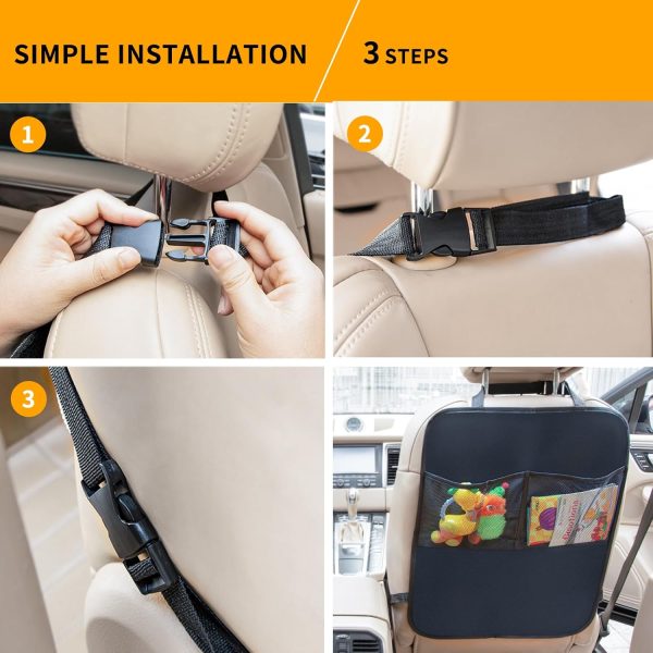Car Seat Kick Mat Zecirl Nylon Compact Protector-5
