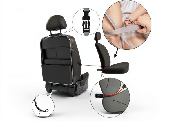 TAIKOO Grey Scratchproof Back Seat Protector for Cars-5