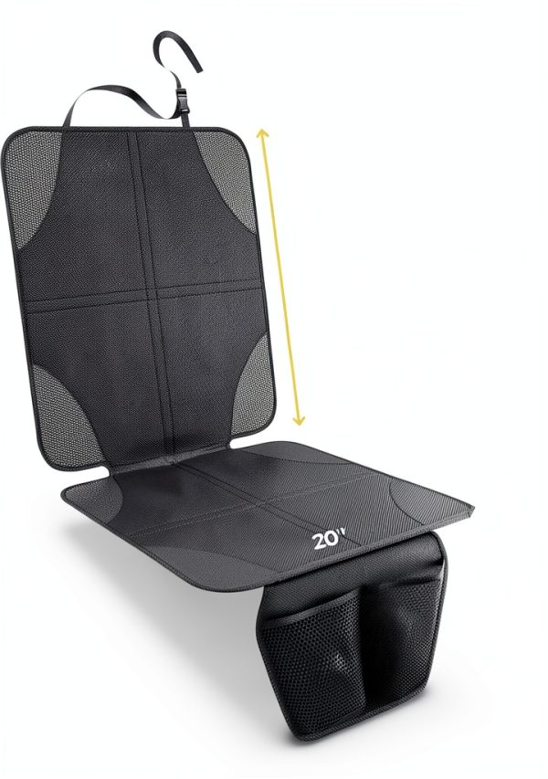 Car Seat Protector lebogner Adjustable Black-1