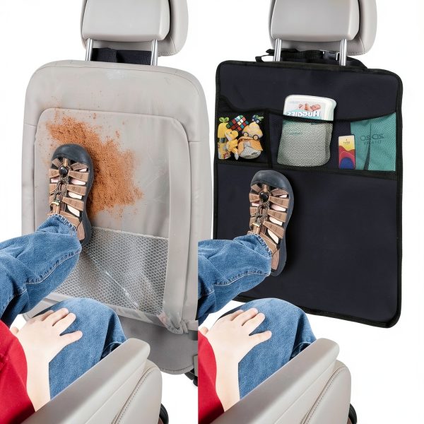 EcoNour Car Seat Protector Black 22 Inch Oxford Fabric-4