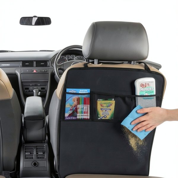 EcoNour Car Seat Protector Black 22 Inch Oxford Fabric-3