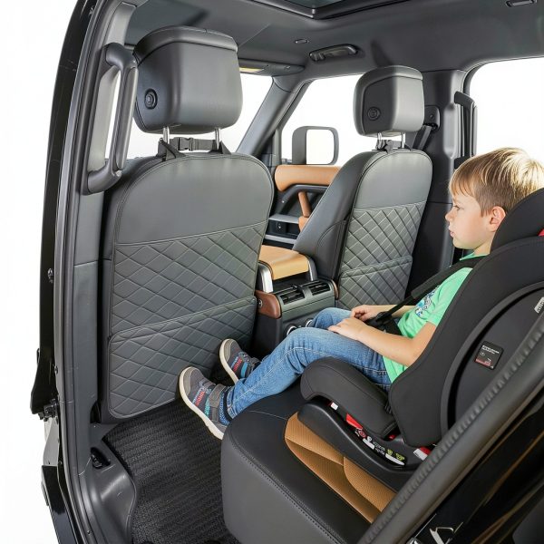 Car Back Seat Protector TAIKOO Kick Mat Blue-2