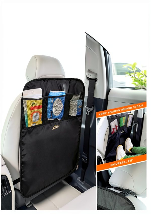 Car Backseat Kick Mat Armor All Black WaterResist-6