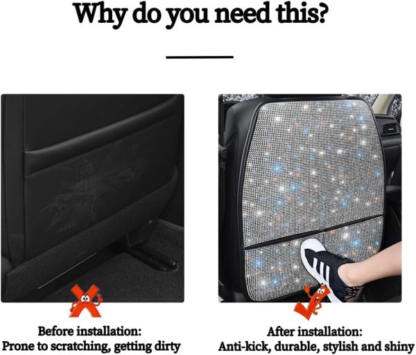 Pirador Car Seat Back Protectors Universal Fit PU Leather-5