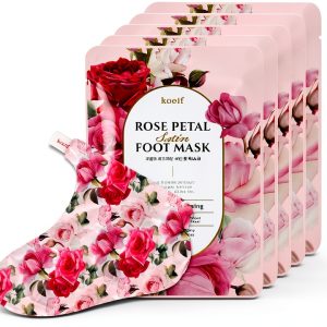 Rose Foot Mask Koelf Hydrating Moisturizing Socks-0