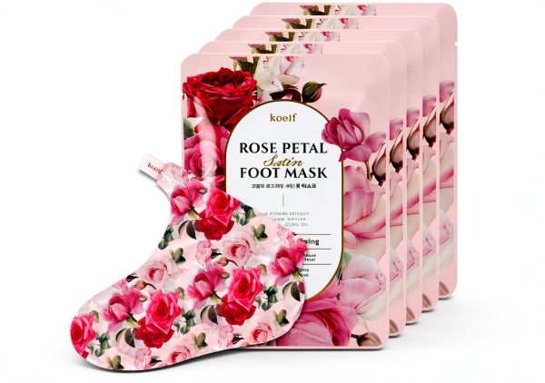 Rose Foot Mask Koelf Hydrating Moisturizing Socks-0