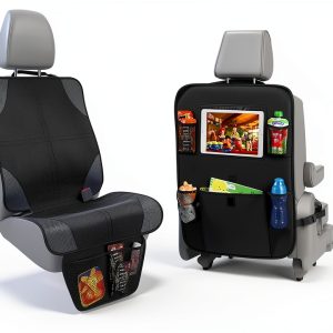 Car Seat Protector lebogner Adjustable Black-0