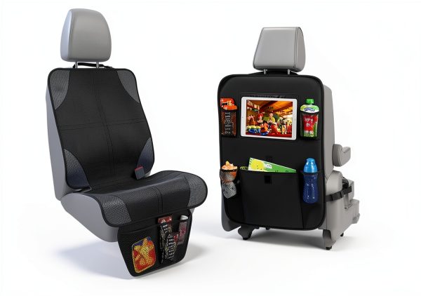 Car Seat Protector lebogner Adjustable Black-0