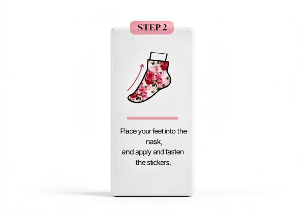 Rose Foot Mask Koelf Hydrating Moisturizing Socks-6