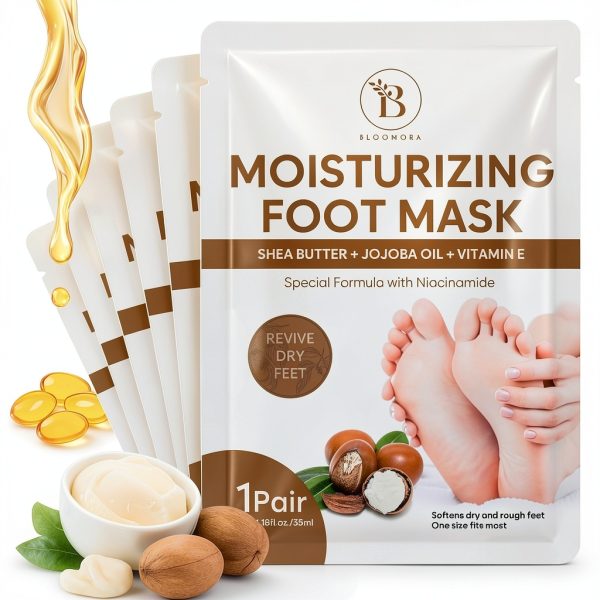 BLOOMORA Foot Mask Moisturizing Socks for Dry Feet-0