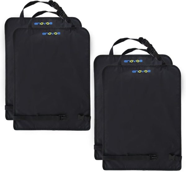 Enovoe Universal Fit Car Seat Back Protector 4-Pack Black-7