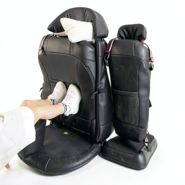 TAIKOO Grey Scratchproof Back Seat Protector for Cars-3