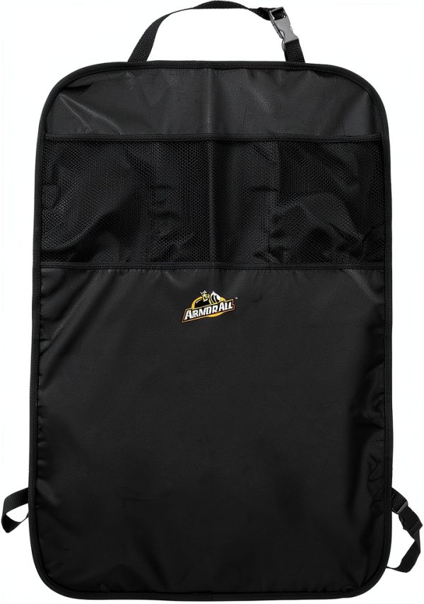 Car Backseat Kick Mat Armor All Black WaterResist-5