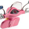 Mattel Barbie Doll Scooter Pink Yellow with Helmet and Puppy Basket-4