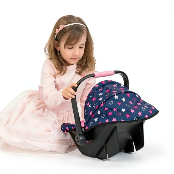 Bayer Design Deluxe Doll Car Seat with Sunshade and Rocker 18in-3