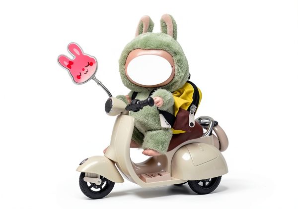 COSWHO Doll Scooter with LED Light Show and 360° Wheelie Stunts for-3