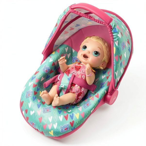 Baby Alive Doll Car Seat with Sun Canopy and Safety Harness-2