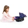 Bayer Design Deluxe Doll Car Seat with Sunshade and Rocker 18in-4