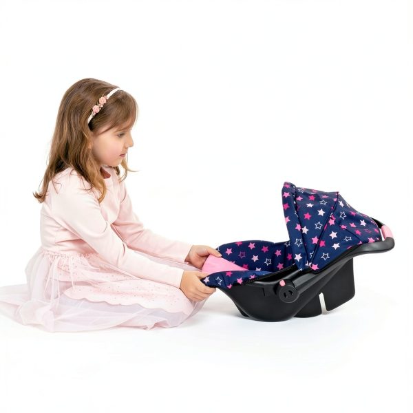 Bayer Design Deluxe Doll Car Seat with Sunshade and Rocker 18in-4