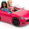 Barbie Convertible Car HBT92 Pink Sport Doll Car with Seatbelts-2