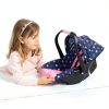 Bayer Design Deluxe Doll Car Seat with Sunshade and Rocker 18in-2