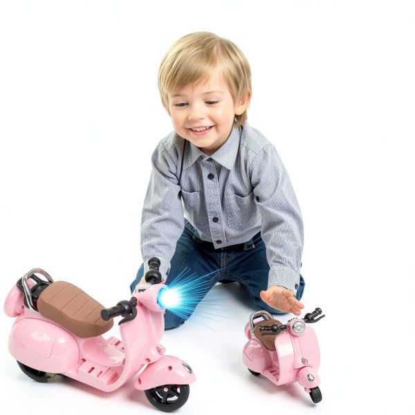 Doll Scooter Generic Mini Light Music Toy with LEDs and 360 Spin-2