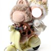 COSWHO Doll Scooter with LED Light Show and 360° Wheelie Stunts for-4