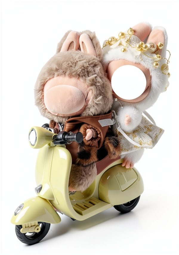 COSWHO Doll Scooter with LED Light Show and 360° Wheelie Stunts for-4