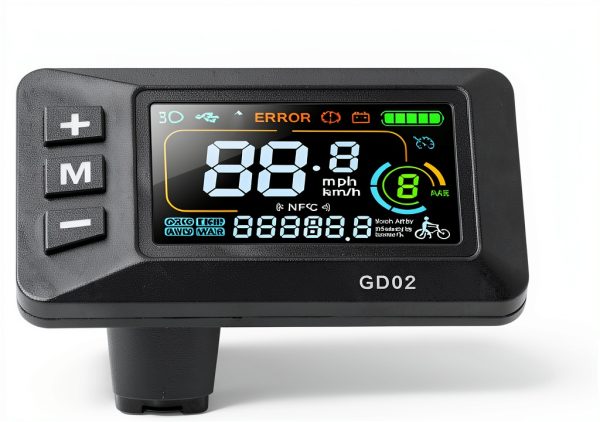 Keenso Electric Bike LCD Display Meter 22.2mm Universal Fit #611 ABS-1