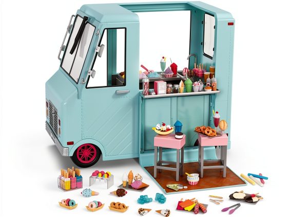 Ice Cream Truck Toy Branford Ltd. BD37252Z Doll Truck with 125 Pieces-0