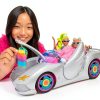Barbie Extra Car 2-Seater Car with Pink Interior and Rainbow Rims-1