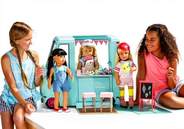 Ice Cream Truck Toy Branford Ltd. BD37252Z Doll Truck with 125 Pieces-10