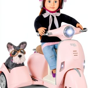 Our Generation Doll Scooter with Sidecar for 18‑inch Dolls-0