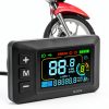 Keenso Electric Bike LCD Display Meter 22.2mm Universal Fit #611 ABS-4