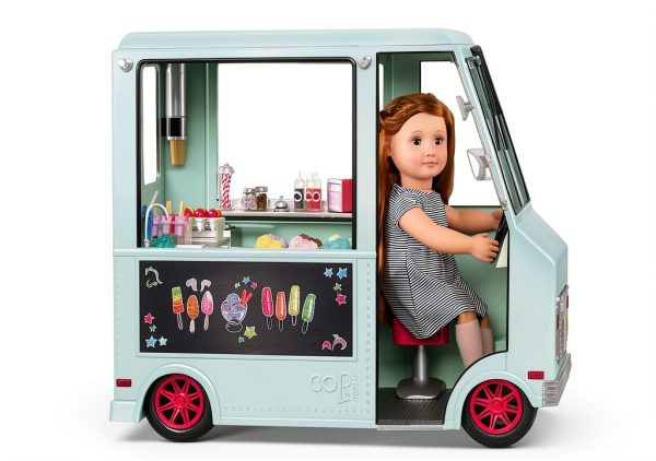 Ice Cream Truck Toy Branford Ltd. BD37252Z Doll Truck with 125 Pieces-1