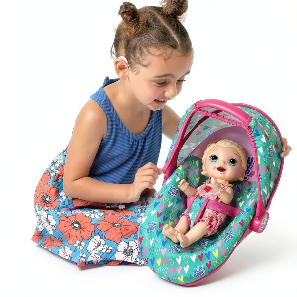 Baby Alive Doll Car Seat with Sun Canopy and Safety Harness-1