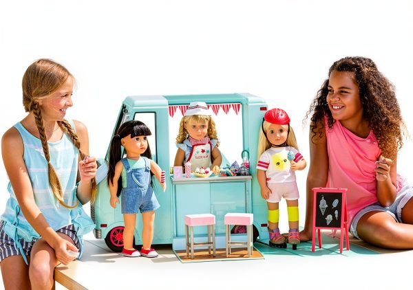 Ice Cream Truck Toy Branford Ltd. BD37252Z Doll Truck with 125 Pieces-2