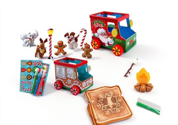 Elf on the Shelf Christmas Prop Set DIY Sweet Truck Polar Pizza-2