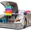 Barbie Extra Car 2-Seater Car with Pink Interior and Rainbow Rims-4