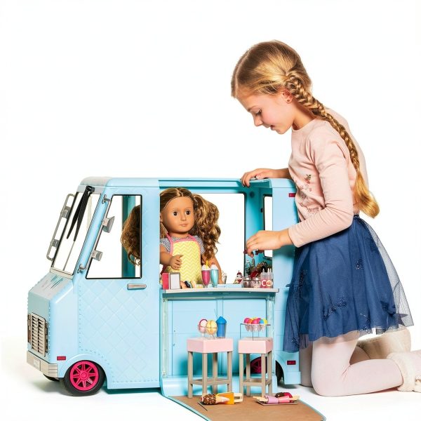 Ice Cream Truck Toy Branford Ltd. BD37252Z Doll Truck with 125 Pieces-9