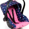 Bayer Design Deluxe Doll Car Seat with Sunshade and Rocker 18in-0