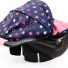Bayer Design Deluxe Doll Car Seat with Sunshade and Rocker 18in-5