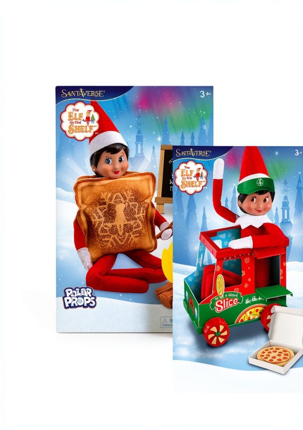 Elf on the Shelf Christmas Prop Set DIY Sweet Truck Polar Pizza-0
