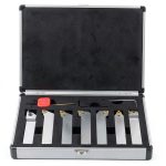 OSCARBIDE 3/4" Shank Nickel Plated Lathe Turning Tool Holder 7pcs Set-0