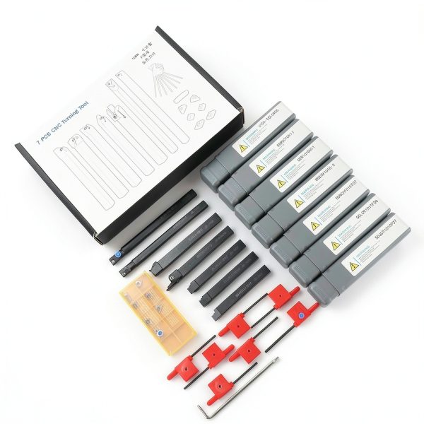 CNC Indexable Metal Lathe Turning Tool QIANJIEER 21Pcs 3/8in Shank-5