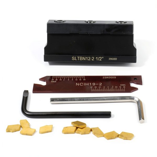OSCArbide 1/2" Self-Lock Block SLTBN12-2 with Tin‑Coated GTN‑2 Inserts-1