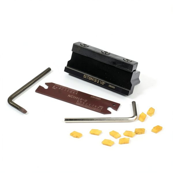 OSCArbide 1/2" Self-Lock Block SLTBN12-2 with Tin‑Coated GTN‑2 Inserts-4