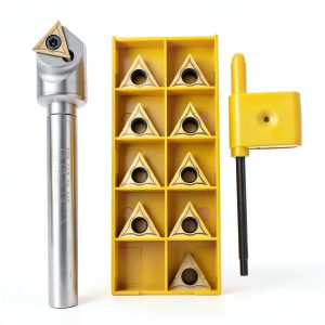 1/2inch Shank Chamfering Tool Bit LAHDYFHOE, 45° Chamfer, 10 Inserts-0