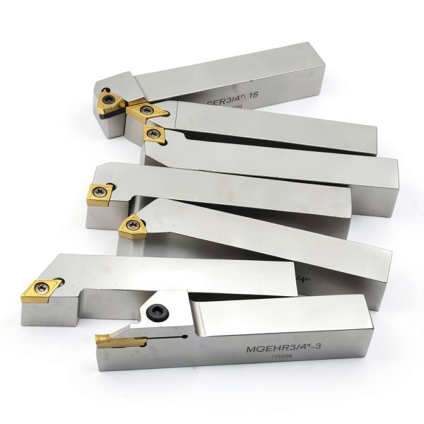 OSCARBIDE 3/4" Shank Nickel Plated Lathe Turning Tool Holder 7pcs Set-5